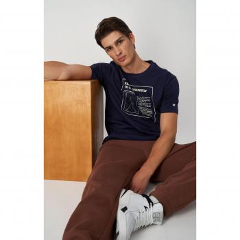 T-shirt brodé en coton bio