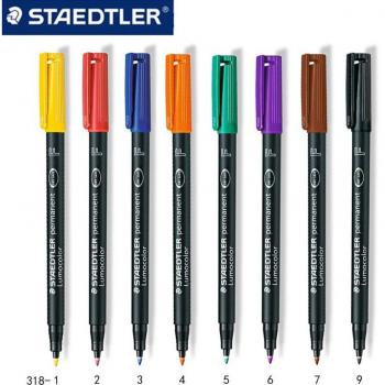 Staedtler 318 F Quick‑Drying Oil Ink Markers – 3 Piece Kit