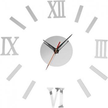 Decoración de Sala: Reloj 3D con Aguja y Espejo