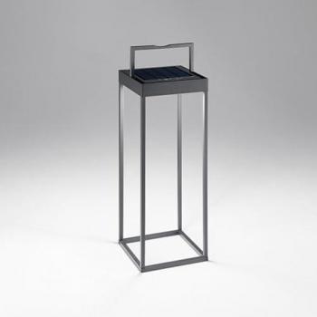 Lámpara de Mesa Solar y Batería CAGE Gris Oscuro