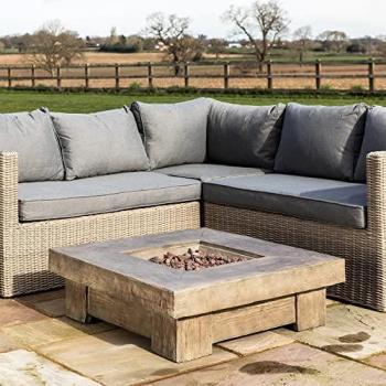 Teamson Home Propane Gas Fire Pit Low Table