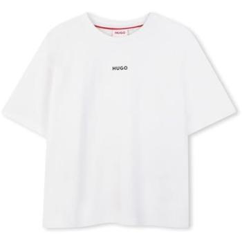 T-shirt Manches Courtes Hugo 4A Blanc