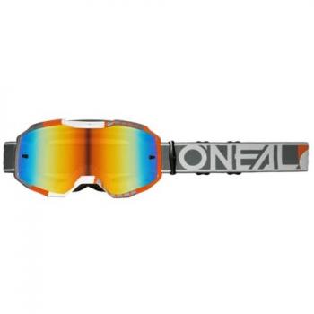 We Cycle O' Neal B10 Duplex Goggle MX DH Brille grau/weiß/orange/radium rot Oneal