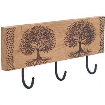 Arbol de Vida: Perchero con Pomo Marrón