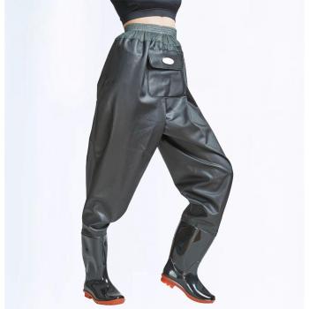 Pantalon Wader Étanche et Ventilé – Noir/Vert