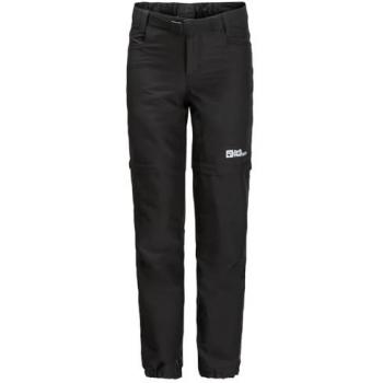 Jack Wolfskin Jungen Outdoor Zip-Off-Hose Active Schwarz Regular Fit 116