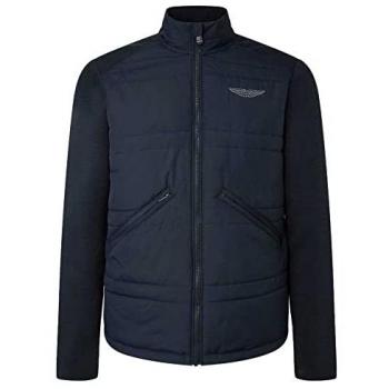 Hackett Uomo Maglione Blu con Logo Aston Martin Racing S