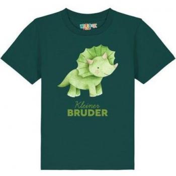 T-shirt Verde Scuro “Mini Dino” per Ragazzi
