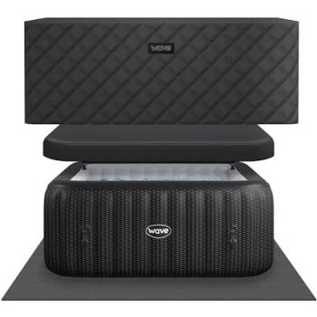 EnergySave Pacific 4‑Person Hot Tub Bundle – Black