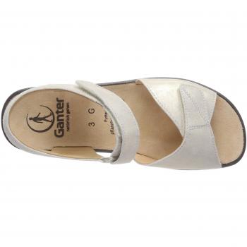 Ganter Damen Monica-G Offene Sandalen, Weiß, 39