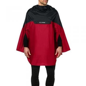 Poncho Vaude Covero Antipioggia Rosso Indiano