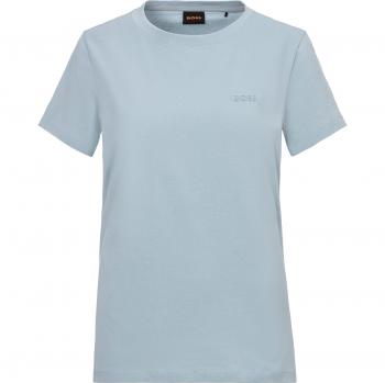BOSS Damen T-Shirt C_Esogo_1, Rundhals, Slim Fit, Blau