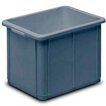 Stapelbehälter aus Polypropylen, 30 l, grau, 400 x 300 x 339 mm
