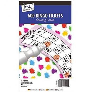 Jumbo Bingo Tickets 21 x 12cm [Pack of 12]