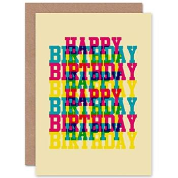 Chromatic Party Wishes Card