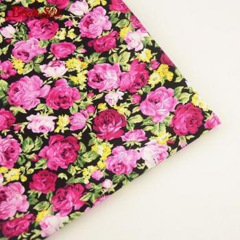 Tissu de Couture Popeline Fleurie