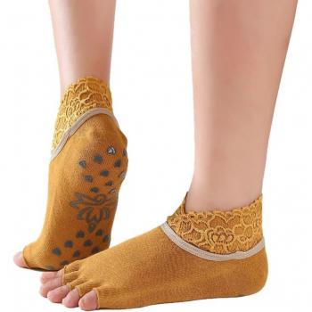 Silicone Backless Anti-Slip 5-Toe Yoga Socks