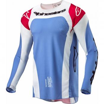 Maillot de motocross Alpinestars Techstar Ocur Blanc Bleu L