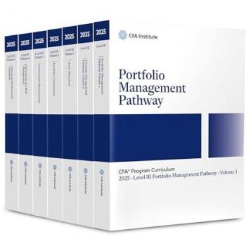 CFA Institute 2025 CFA Program Curriculum Level III Portfolio Management Pathway Box Set
