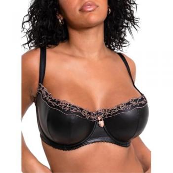 Scantilly By Curvy Kate Women's Black Padded Half Cup Bra