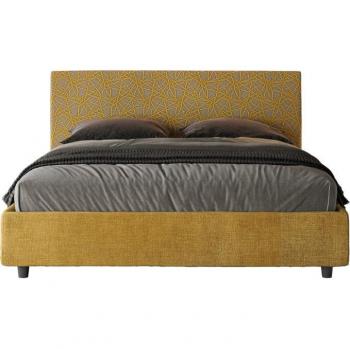 Sommier 2 places ARLA Tissu Winer 160x210 Jaune