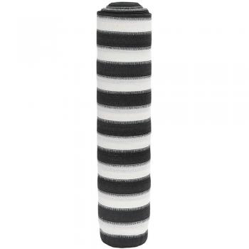 Écran de confidentialité anthracite et blanc 1,5x25 m HDPE 195 g/m²