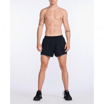 2XU Men's Light Speed 5 Black Reflective Shorts