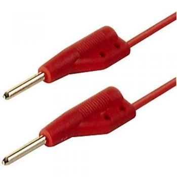 SKS Hirschmann MVL 2/50 rt Messleitung Stecker 2 mm Stecker 2 mm 0,50 m Rot