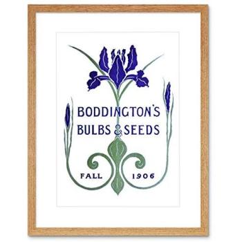 Boddingtons Seeds Fall 1906 – 9x7 Inch Framed Art Print (Beige)