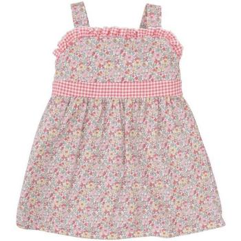 Vestido de Bebé Niña en Algodón con Detalles Vichy