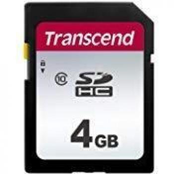 Transcend SD CARD 4GB (SDHC, 4 GB, U1, UHS-I), Memory Card, Black