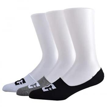Multi-Color DC Star Liner Men’s 3-Pack Ankle Socks
