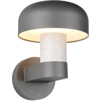 Außenwandleuchte Fraser Grau Betonoptik Aluminium IP54 E27
