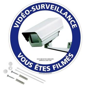 Panneau de Sécurité Vidéo Vous Êtes Filmés