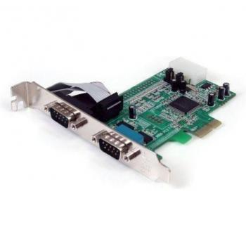 StarTech 2Port Native PCIExpress PEX2S553 RS232 Serial Adapter Card w 16550 UART