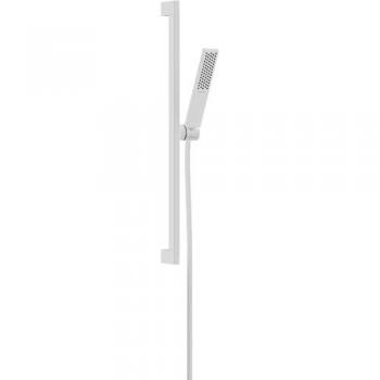 Ducha Pulsify E 100 Hansgrohe: 1 Chorro, EcoSmart+, Barra 65 cm (Blanco Mate)