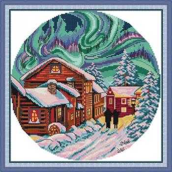 Kit de punto de cruz Joy Sunday Paisaje Soñado 11CT/14CT
