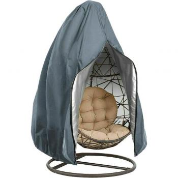 Support de Hamac en Osier avec Couverture Chaise Anti‑UV