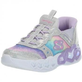 Skechers Infinite Heart Lights 303755N/SMLT – Silberfarben