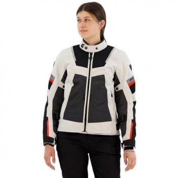 Revit Tornado 4 H2O imperméable à l’eau dames moto textile veste Noir Argent taille : 34
