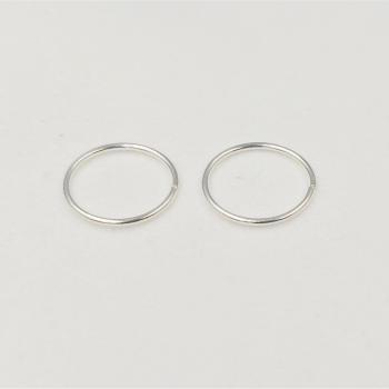 Piercing de nariz de Plata 925, aro Huggie para hombre y mujer, 22 G, joyería para el cuerpo (1 par)