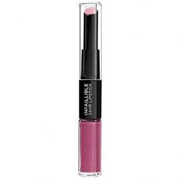 L'Oréal Paris Maquillaje Pintalabios Infallible Permanente 24H, Tono 121 Flawless Fushia