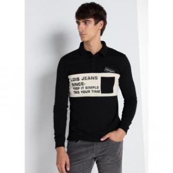 Polo de manga larga con bolsillo para hombre de Lois