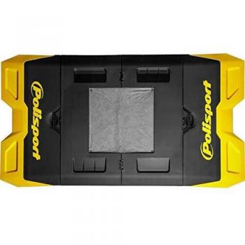 Tapis environnemental pliable avec bac récupérateur Polisport Jaune/Noir