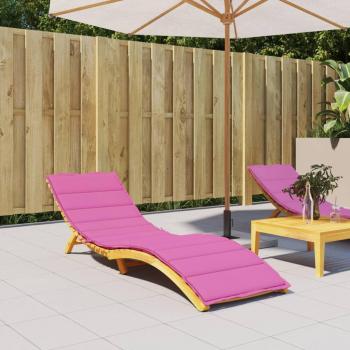 Oreiller de chaise longue en coton oxford rose