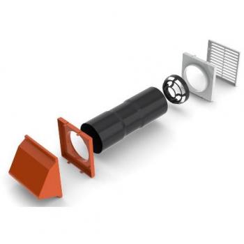 Timloc ACV7Cte Through-Wall Airflow Set – Terracotta, 127 mm dia by 350 mm