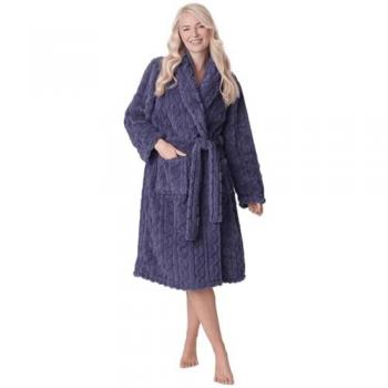 Luxury Soft-Fleece Jacquard Wrap – Women’s Size 18-20