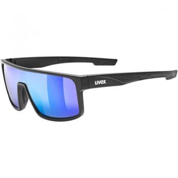 Gafas Uvex LGL 51 negro mate con lente verde azulado