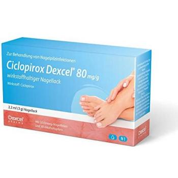 Ciclopirox Dexcel 80 mg/g Nagellack bei Nagelpilz 3.3 ml