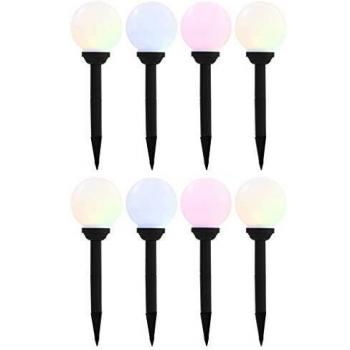 Sonata Solar LED Fence Lights, 12 pcs, White